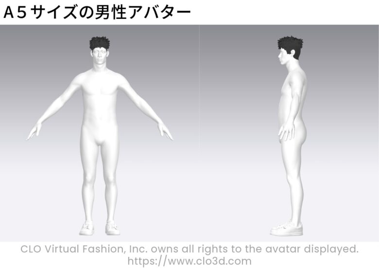 A5サイズの男性アバター【コラム】メンズとレディース、フリーランスパタンナーがパターンの違いを解説